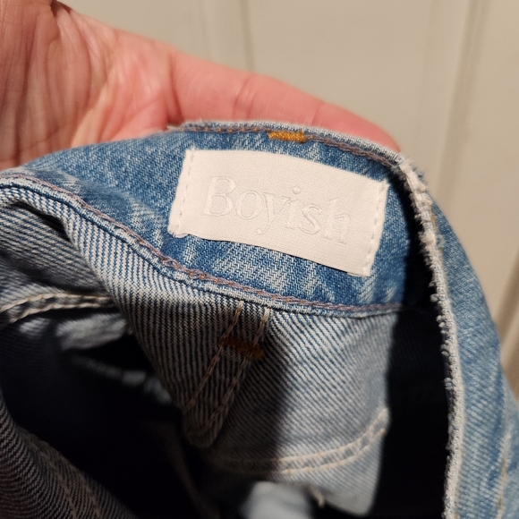 Boyish the Billy High Rise Skinny Distressed Ripped Jeans Size 26 - Picture 7 of 12